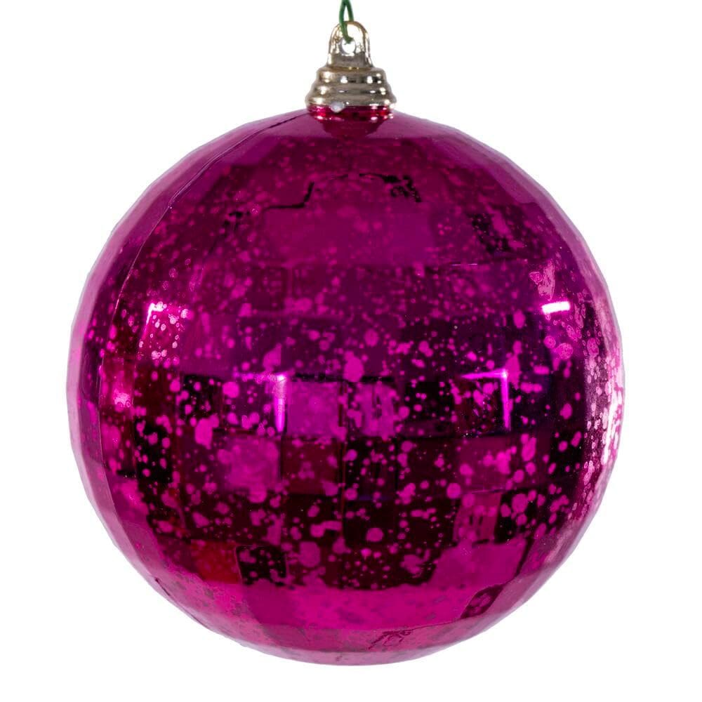 Enfeite suspenso Vickerman 10 cm Fuchsia Mercury 6 unidades