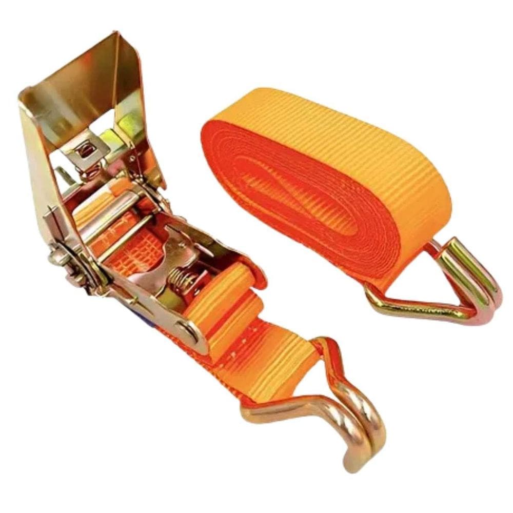 Kit Catraca Cinta Amarração 5 Metros Rabicho J Carga