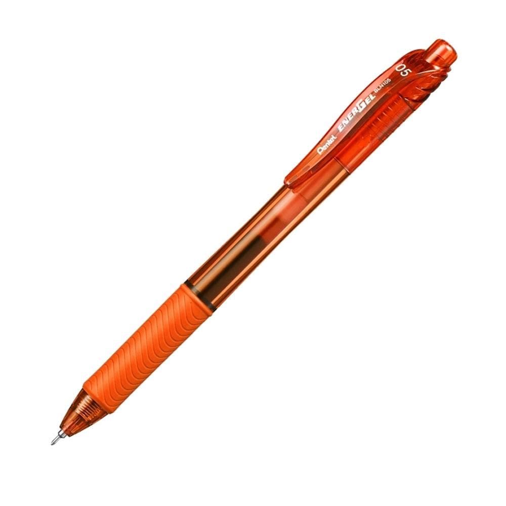Caneta gel 0.5mm Energel-X Laranja - Pentel