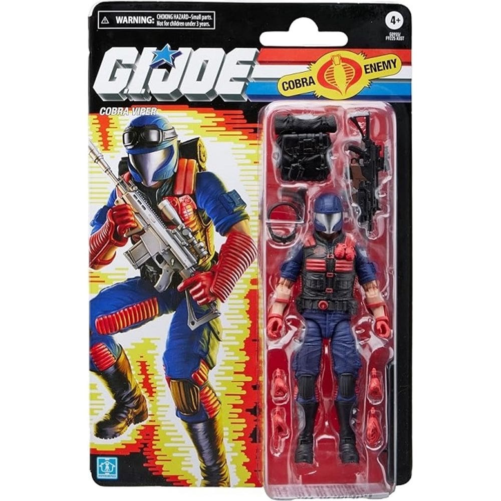 .i. Joe Retro Collection Boneco Cobra Enemy Cobra Viper Articulado 15 cm - Hasbro