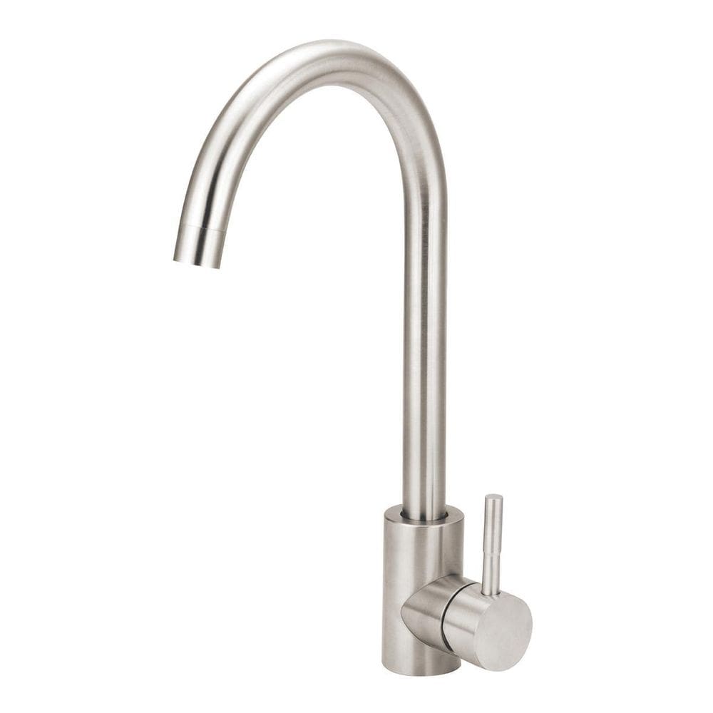 Torneira Cozinha Mesa Bica Móvel Monocomando Inox Escovado