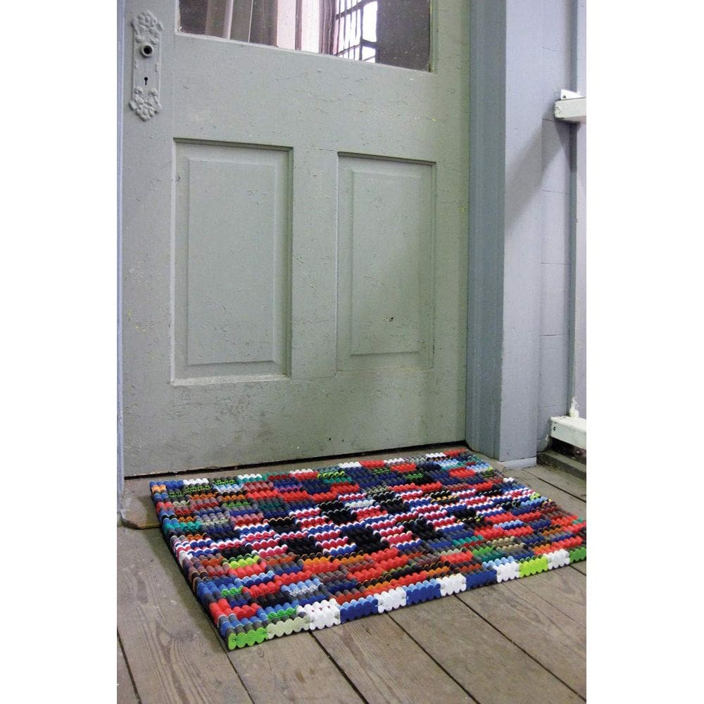 Tapete de porta Kalalou Reclaimed Flip-Flop Welcome Mat 76 cm