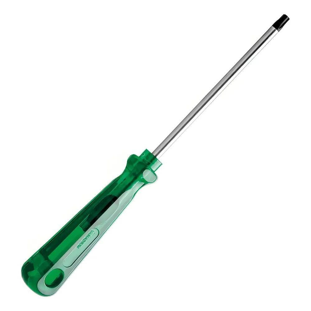 10X Chave Torx Com Cabo E Ponta Com Furo Guia Imantada Crv