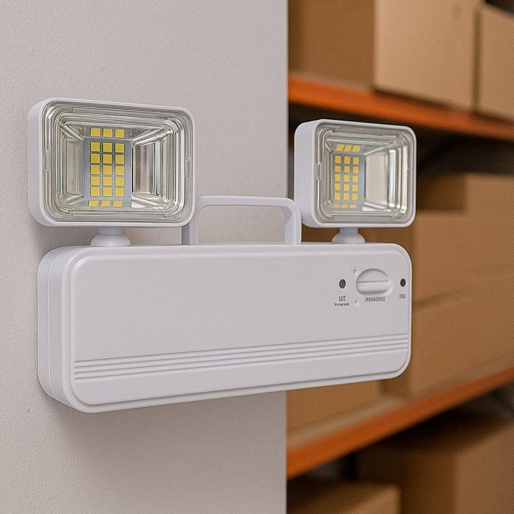 Luminária De Emergência Luz Led Para Iluminação Predial