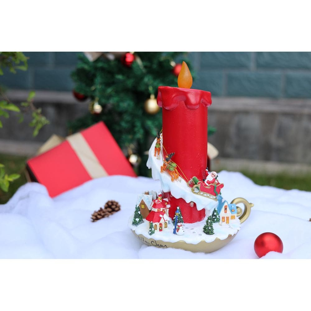Decoração de vela de Natal iluminada Hi-Line Gift Ltd 33 cm para interior
