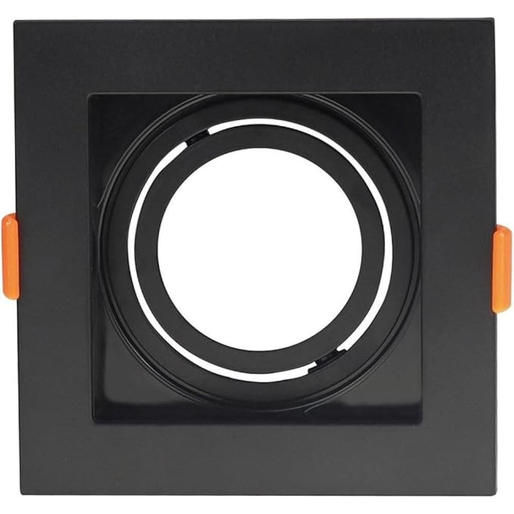 Spot Embut Quadrado Conecta Bella Abs Dicroica 1Xgu10 Pt/Pt