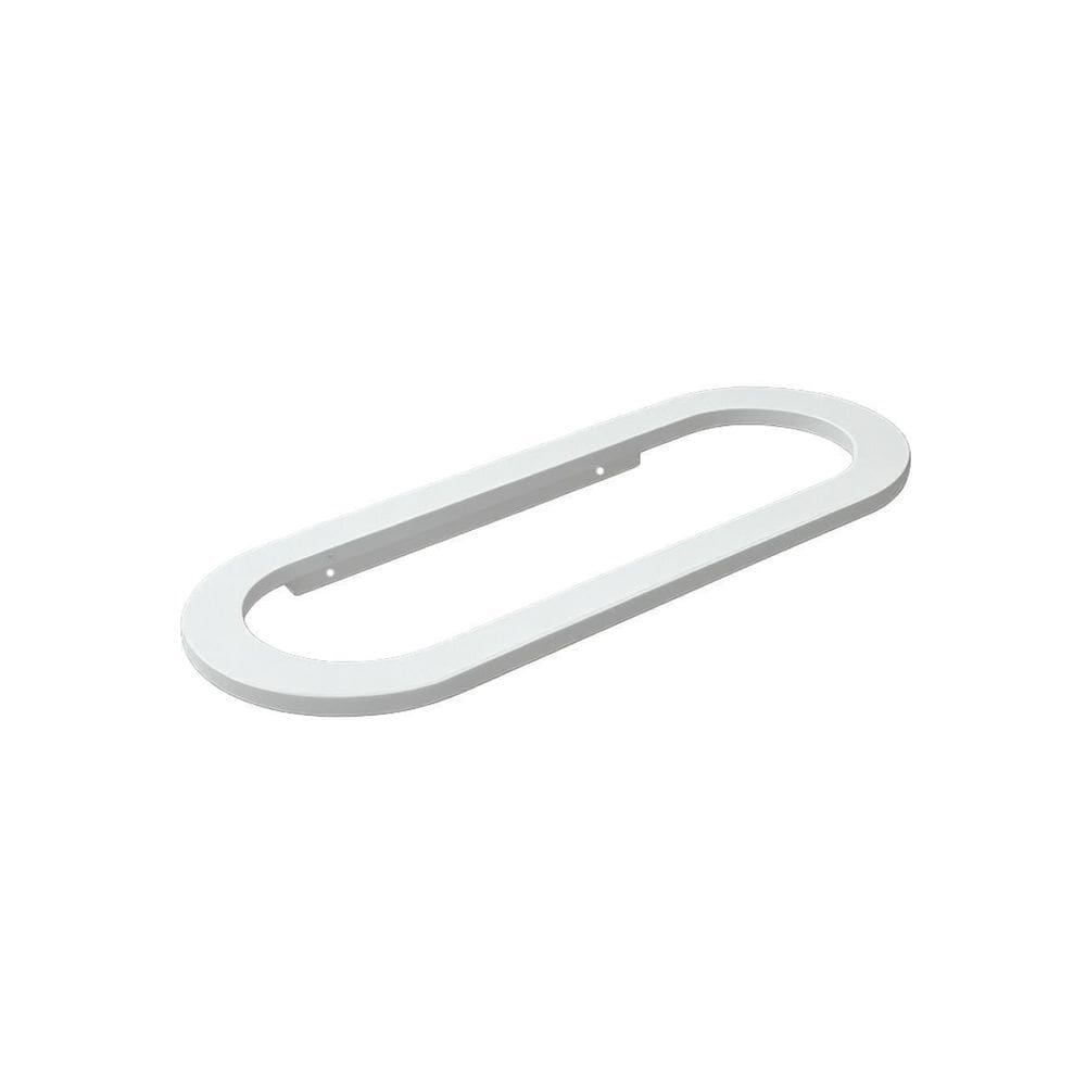 Toalheiro Para Banheiro Branco Agata Grego Metal 35Cm