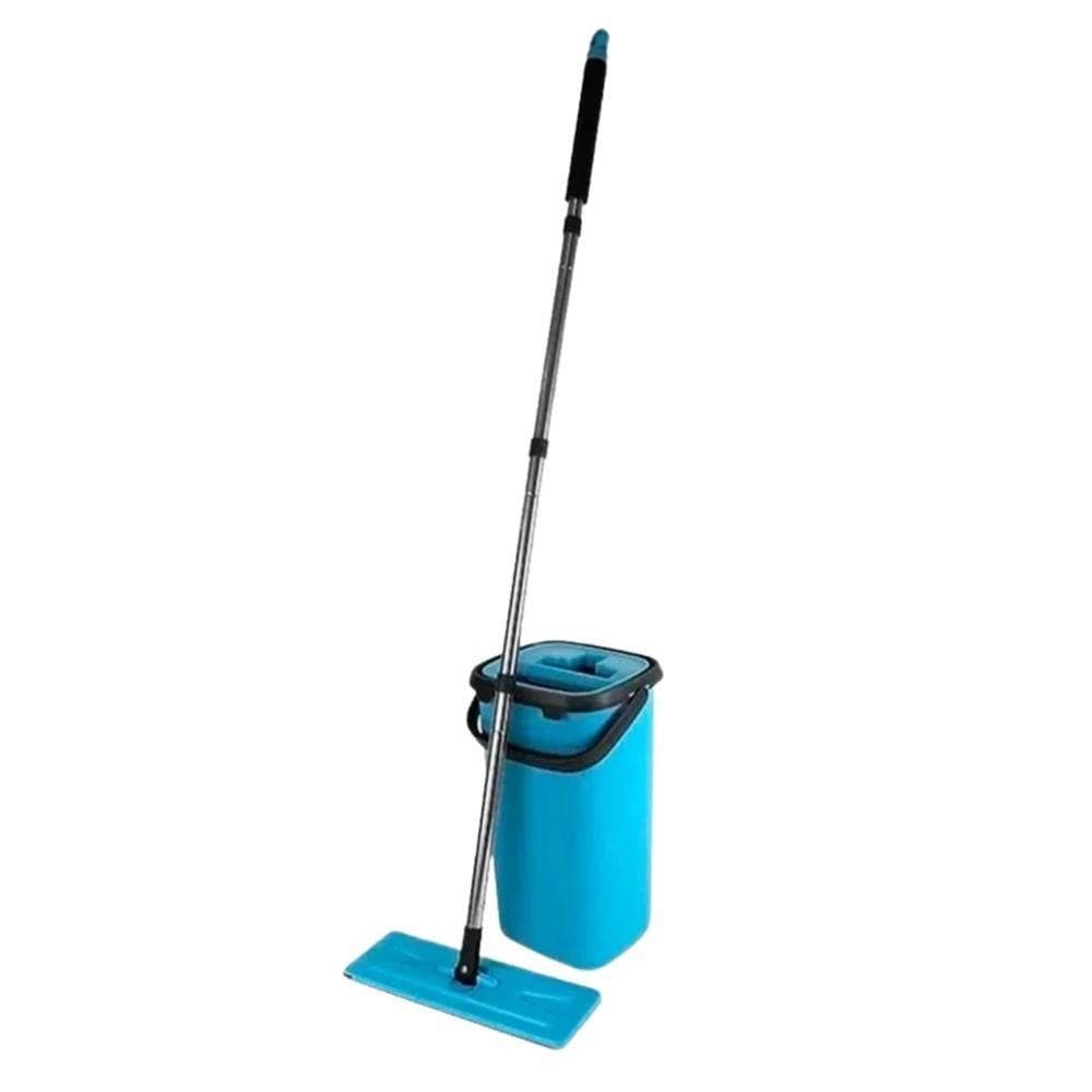 Mop Flat Lava E Seca Limpeza Rápida 2 Refis De Microfibra