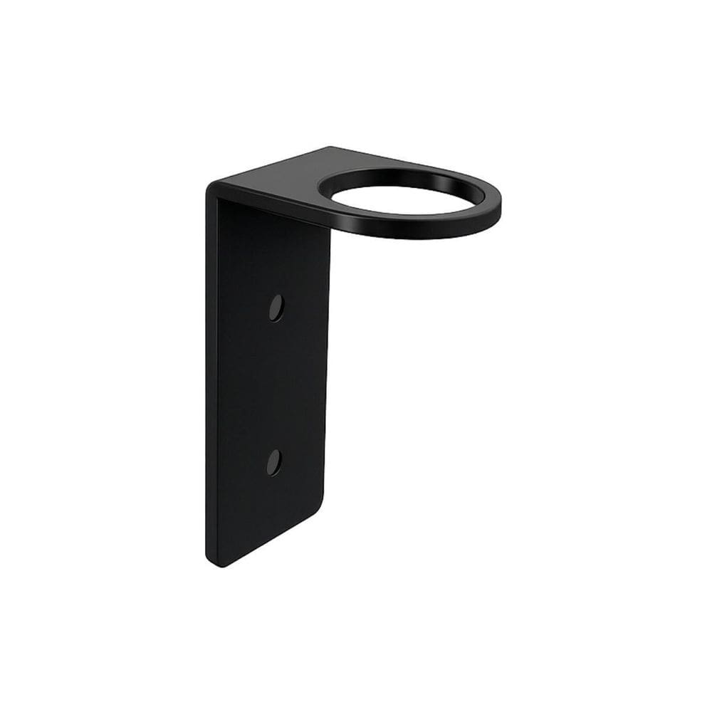 Suporte Frasco Shampoo Preto Fosco Agata Grego Metal
