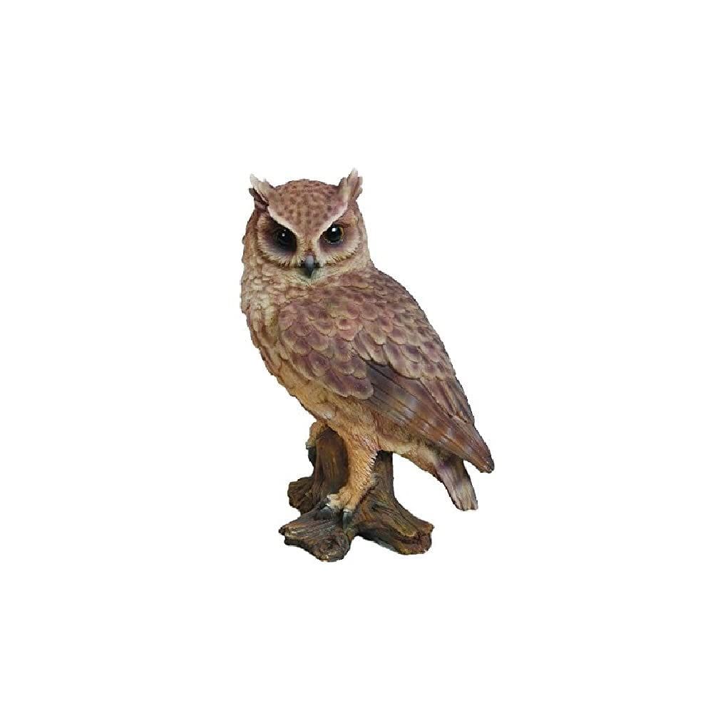 Estatueta Hi-Line Gift Screech Owl on Stump 17 cm