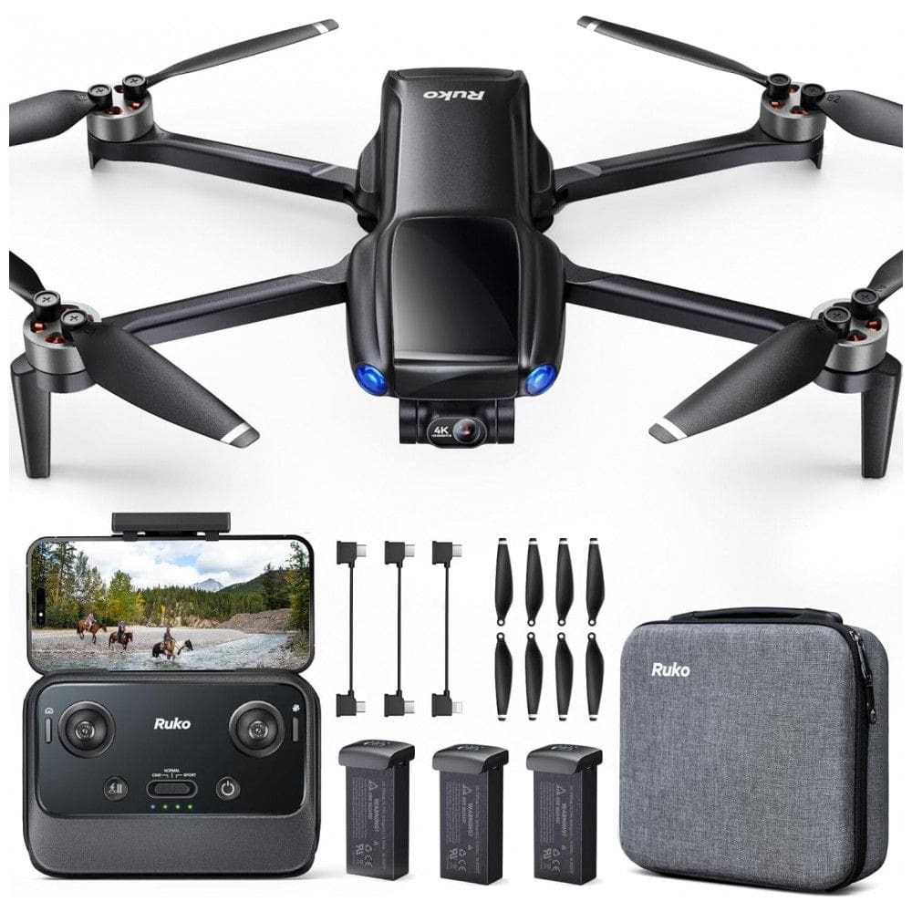 Ruko U11MINI 4K: Drone de Bolso Ultracompacto com Câmera 8K para Adultos, Vídeos 4K, 3 Eixos Gimbal EIS, Transmissão FPV a 6096m