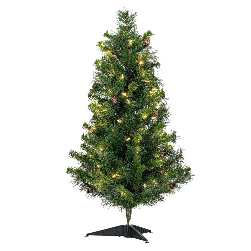 Árvore artificial Vickerman Cheyenne Pine 91cm com 100 LED
