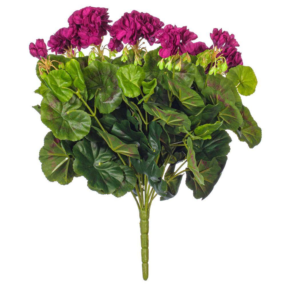 Arbusto de gerânio roxo artificial Vickerman 44 cm livre de manutenção