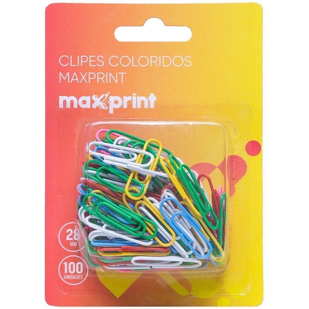 Clips Colorido 6CORES C/100UN
