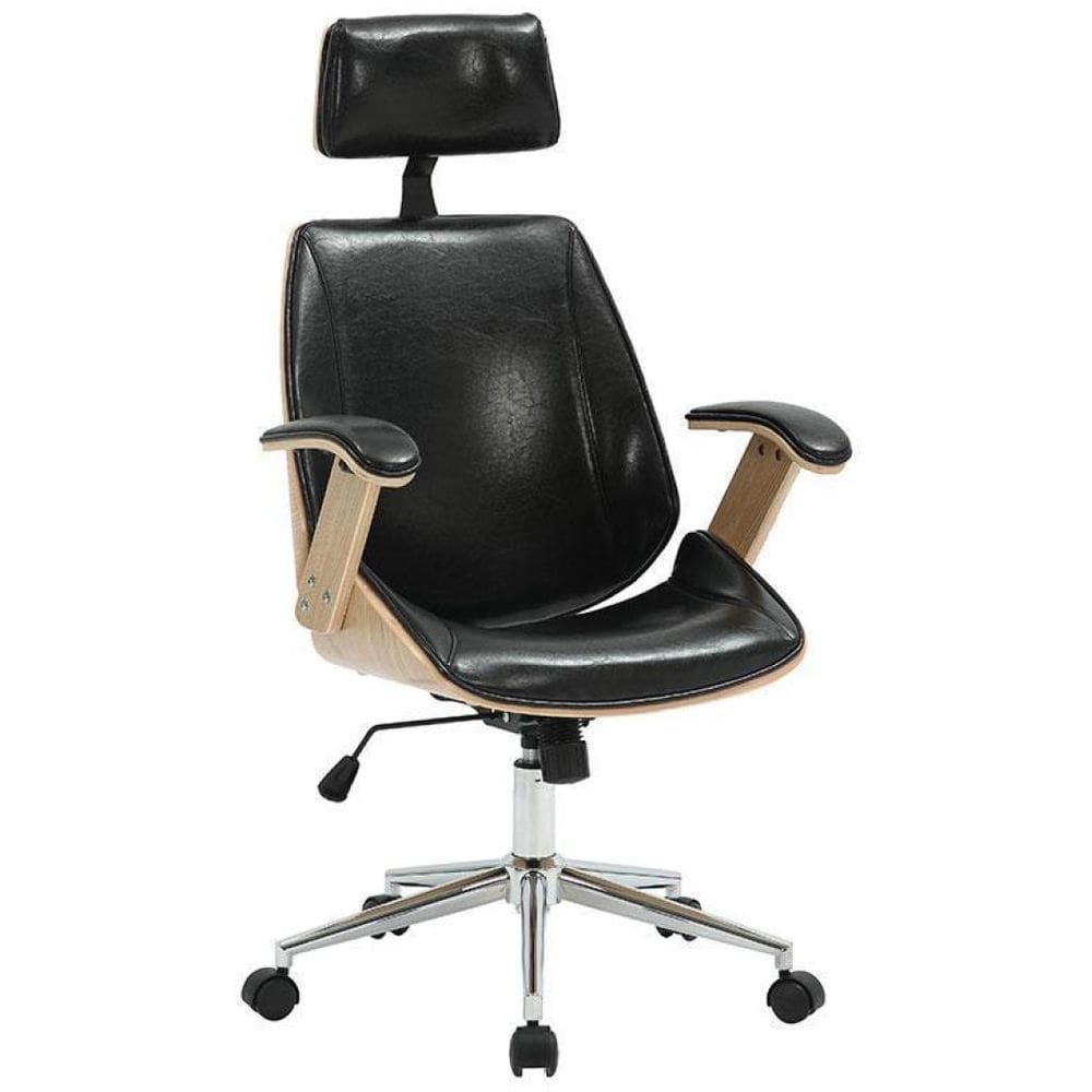 Cadeira De Escritório Lisboa Natural Rivatti Preto