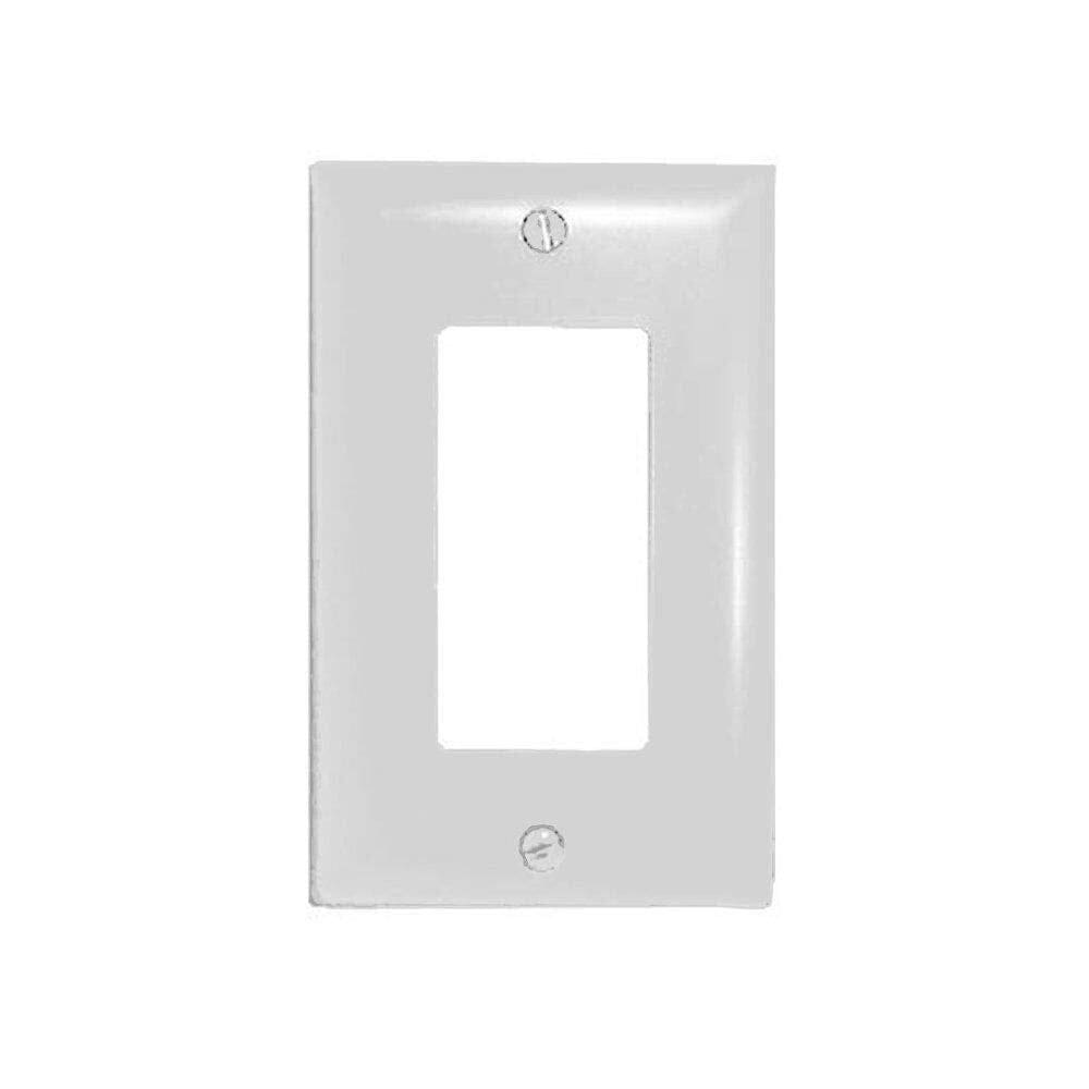 Placa de parede Vanco 820511 única branca com parafusos
