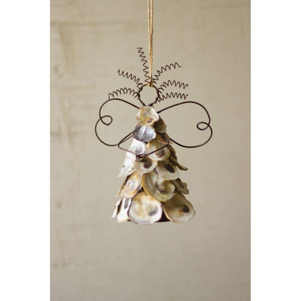 Ornamento suspenso KALALOU PBR1054 Oyster Shell Angel