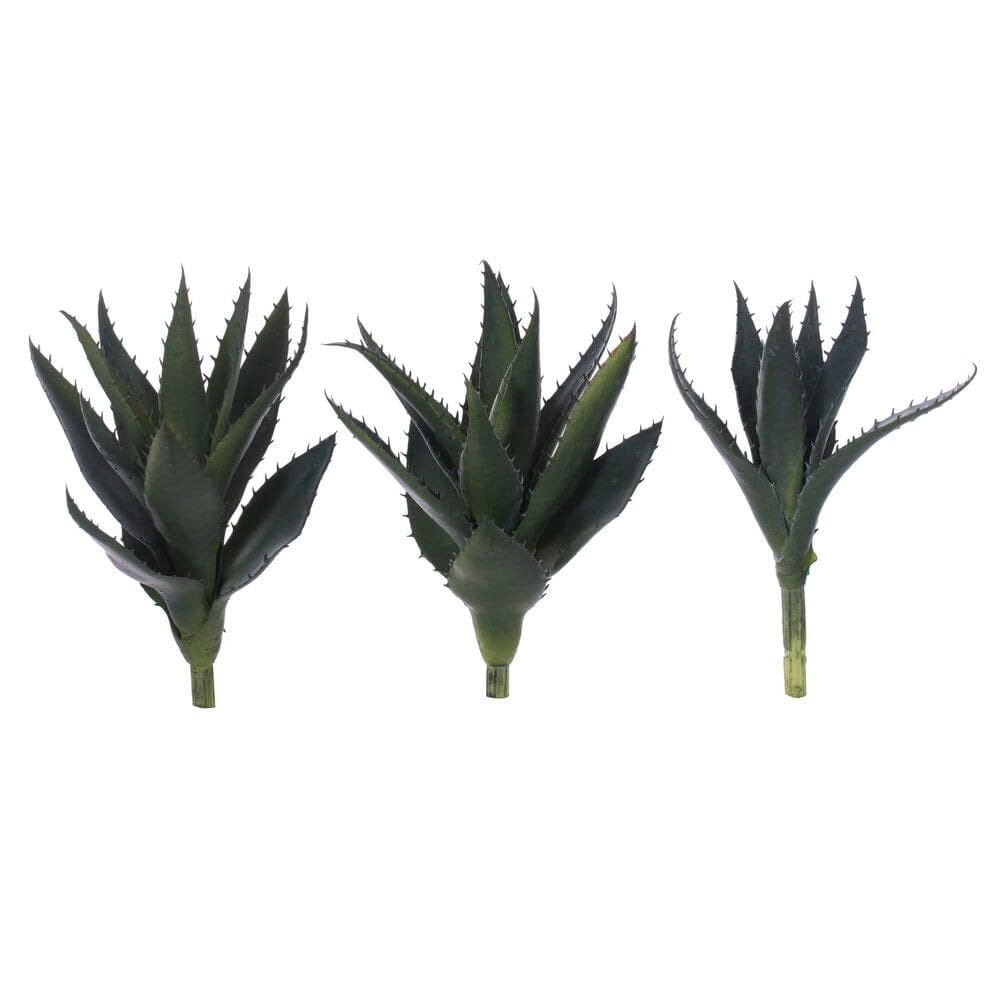 Planta artificial Vickerman Aloe Vera Pick, pacote com 3, 20 cm