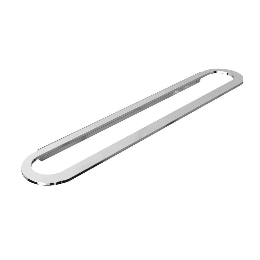 Toalheiro Para Banheiro Alto Brilho Agata Grego Metal 65Cm