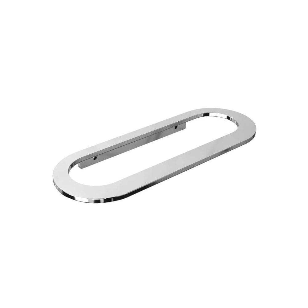 Toalheiro Para Banheiro Alto Brilho Agata Grego Metal 35Cm