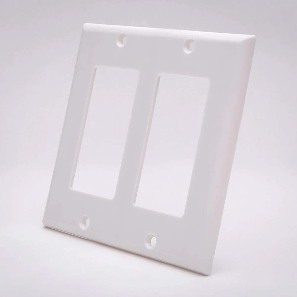 Placa de parede Vanco 820512 Dual Gang Decor Style