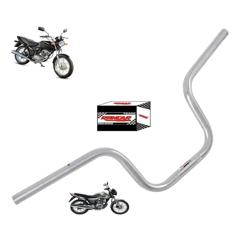 Guidão Cromado Roncar Honda Cg Titan Fan 125 150 2002 A 2013