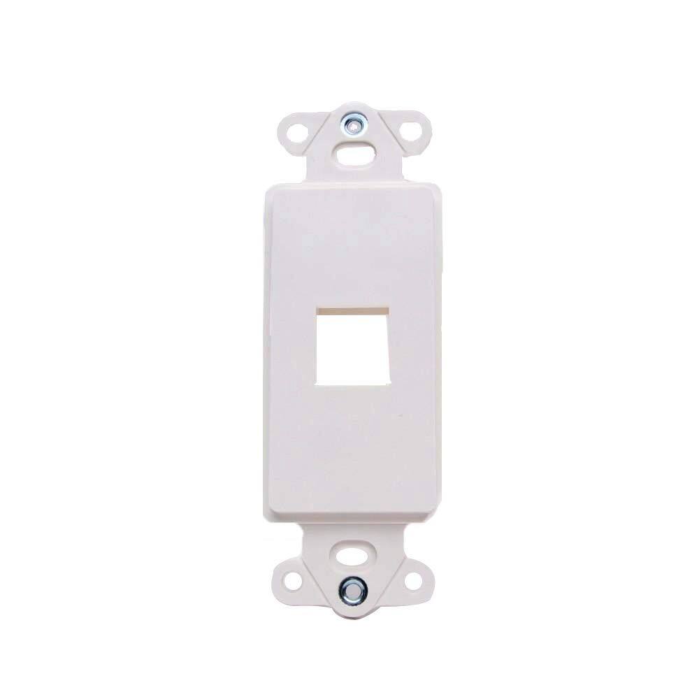 Placa de parede Vanco 820321 Keystone 1 Port White