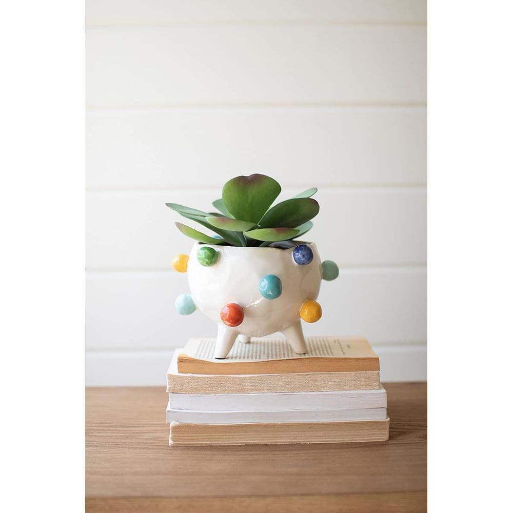 Plantador KALALOU Ceramic Bubble 16,5 cm x 11,5 cm