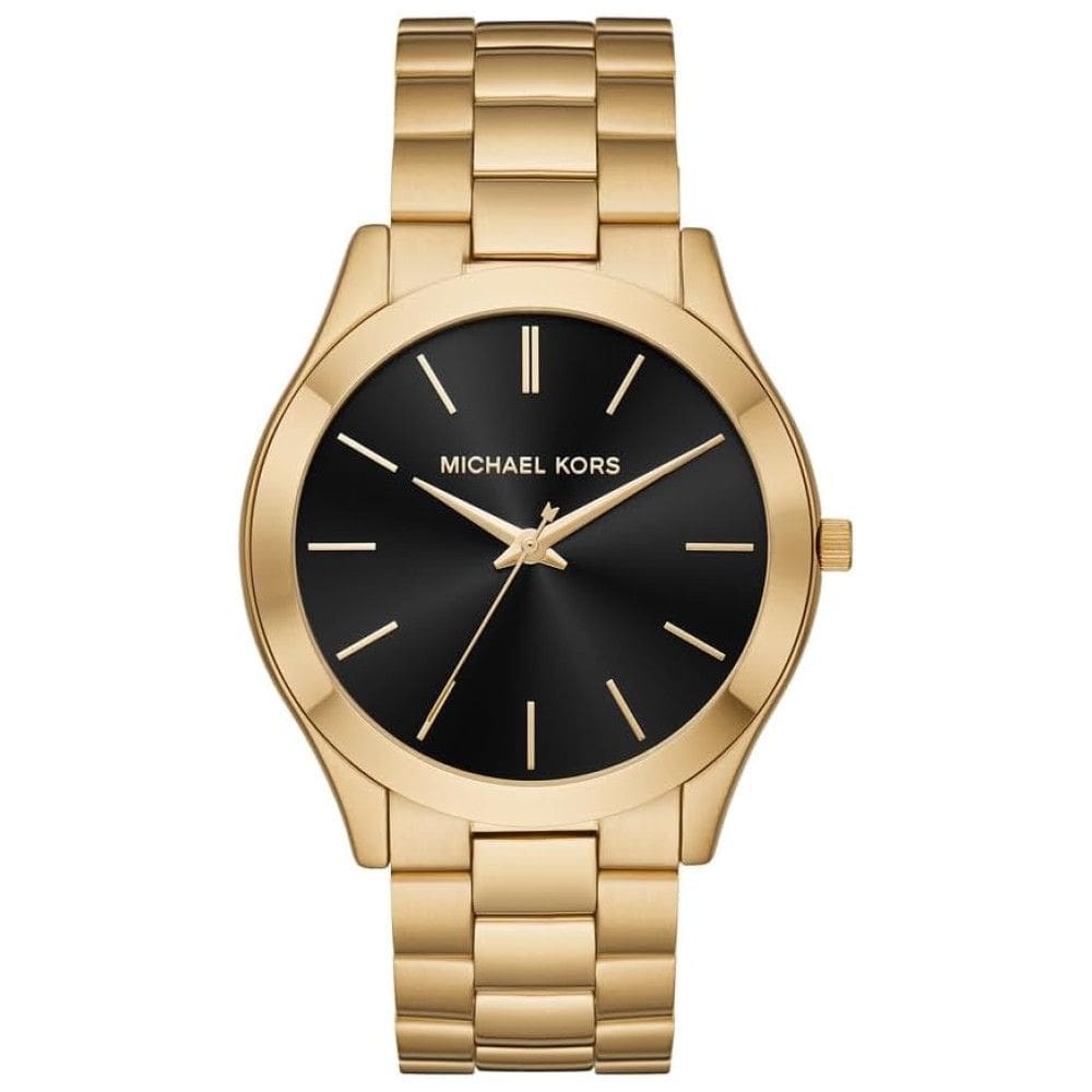 Relógio Slim Runway em aço inoxidável, MICHAEL KORS MK8621, Dourado
