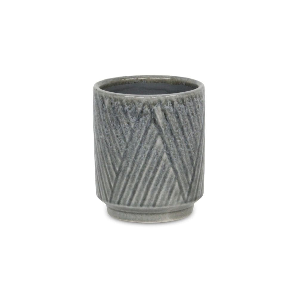 Vaso pequeno de cerâmica cinza Planter Cheung`s Parlora