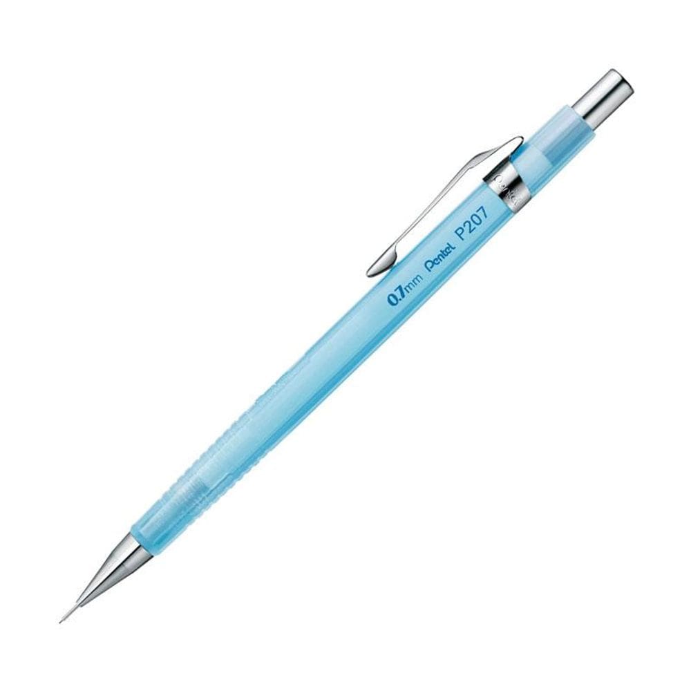 Lapiseira 0.7mm P207 Sharp Clena Azul Transparente - Pentel