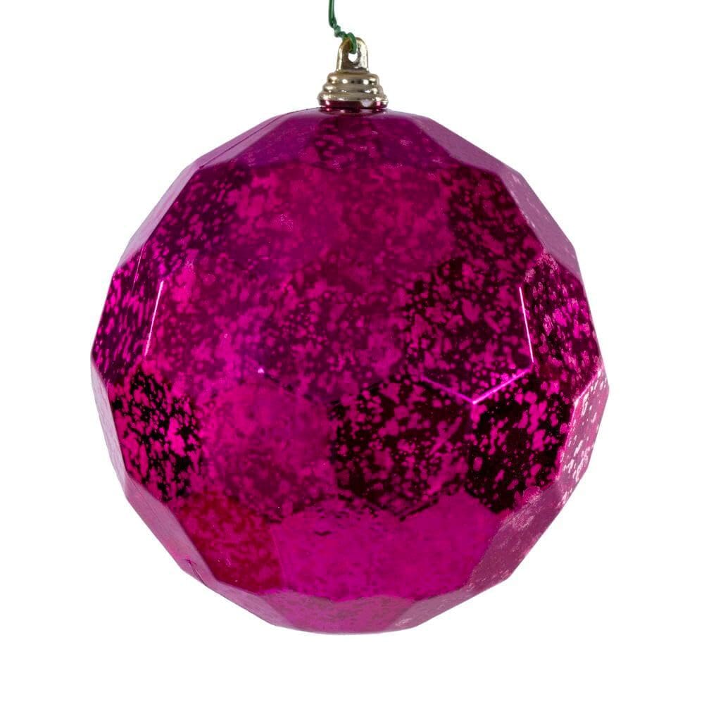 Adorno Colgante Vickerman 4.75” Mercurio en Forma de Panal Fucsia, Paquete de 4
