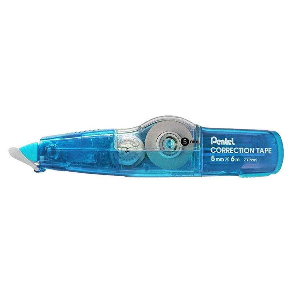 Corretivo em fita Correction Tape Azul + refil 5mmx6m Pentel