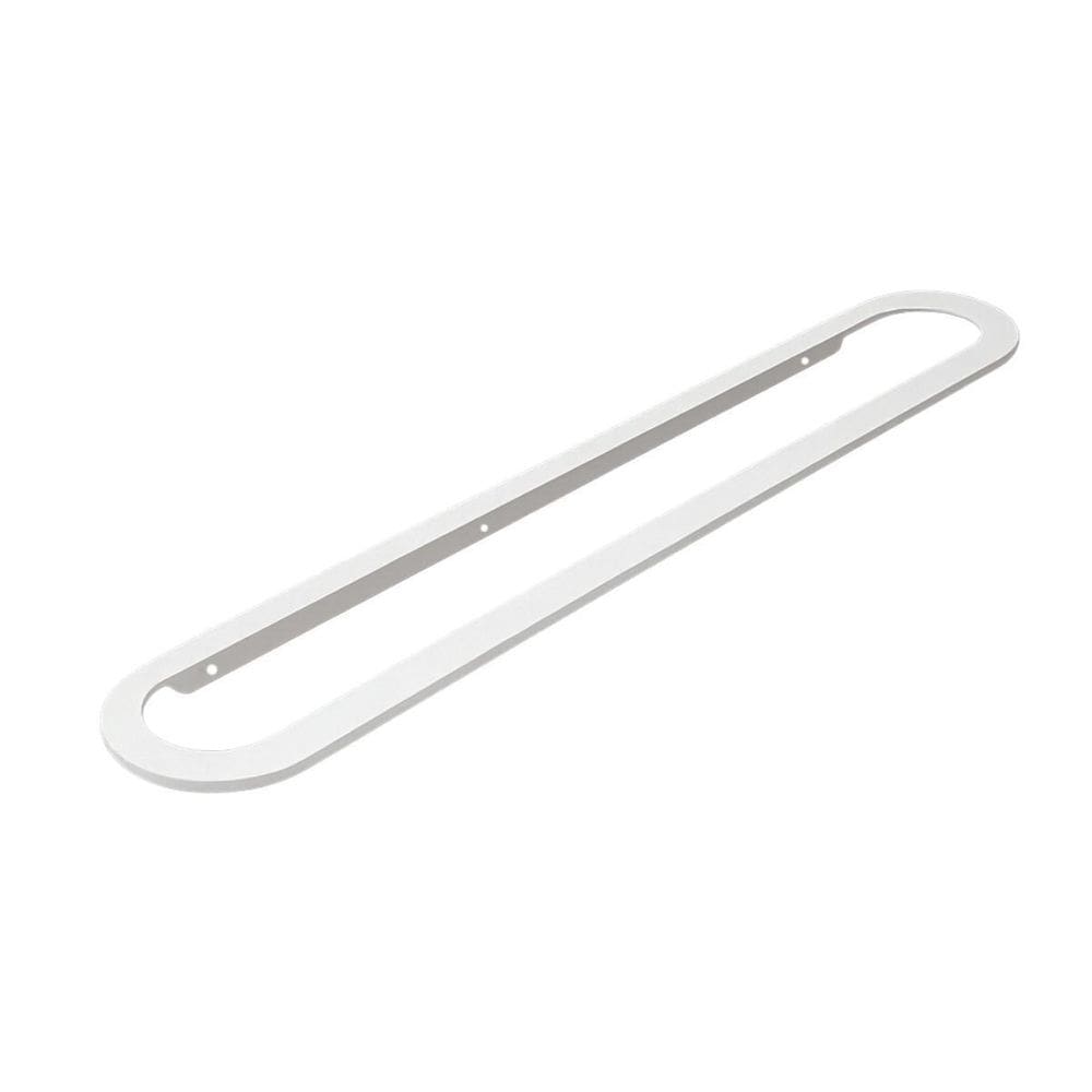 Toalheiro Para Banheiro Branco Agata Grego Metal 65Cm