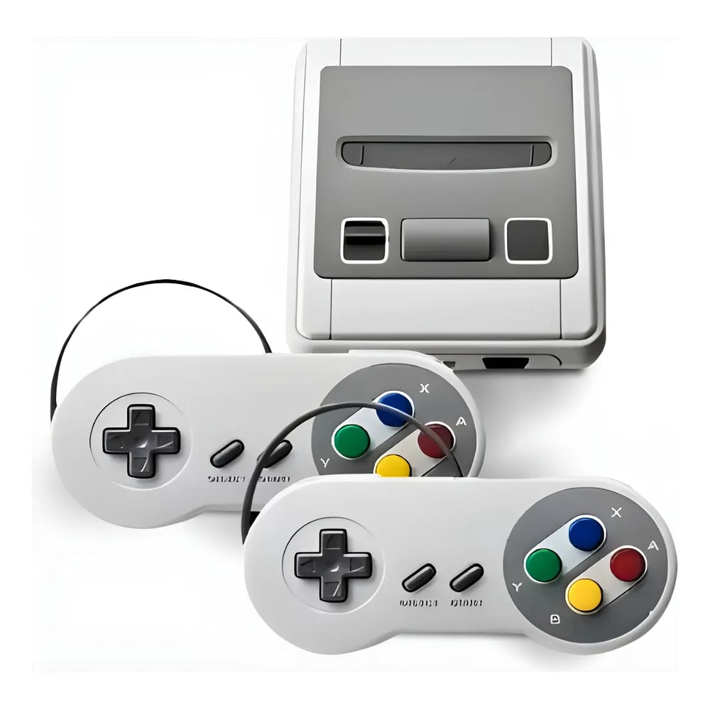 Video Game Classicos Mini SNES Com 2 Controles 8 Bits 620 Jogos