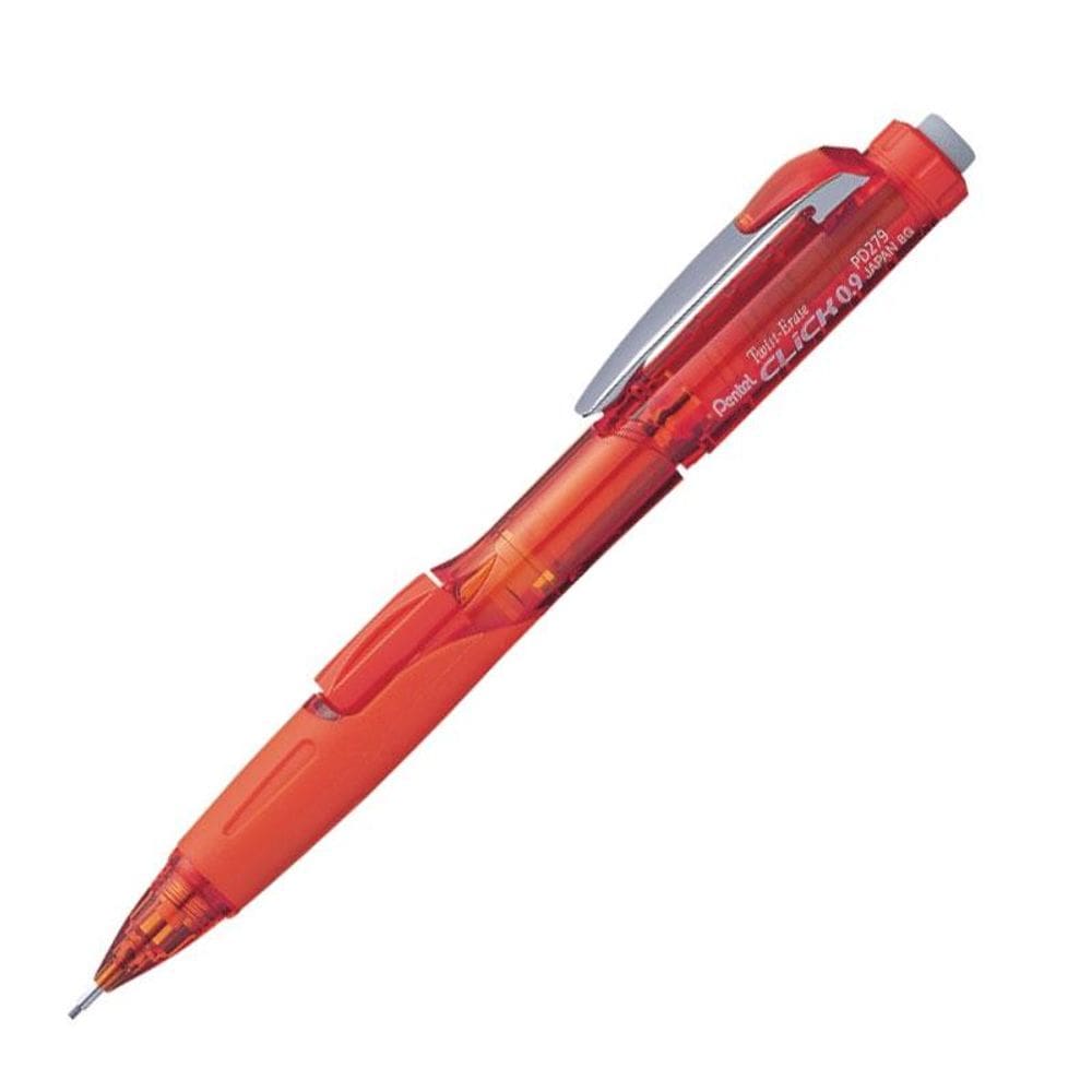 Lapiseira 0.9mm PD279 Twist Erase Click Laranja - Pentel