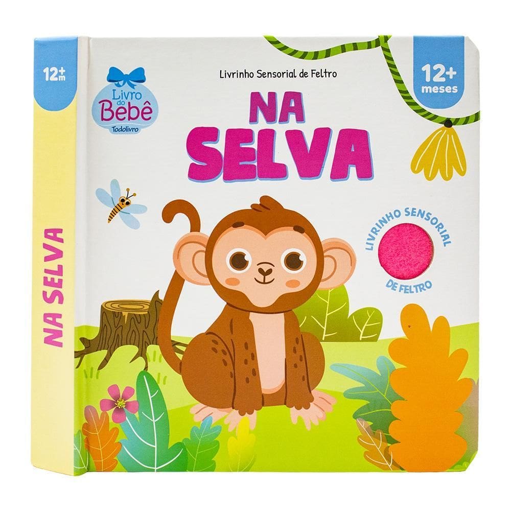 Livrinho Sensorial de Feltro - Na Selva