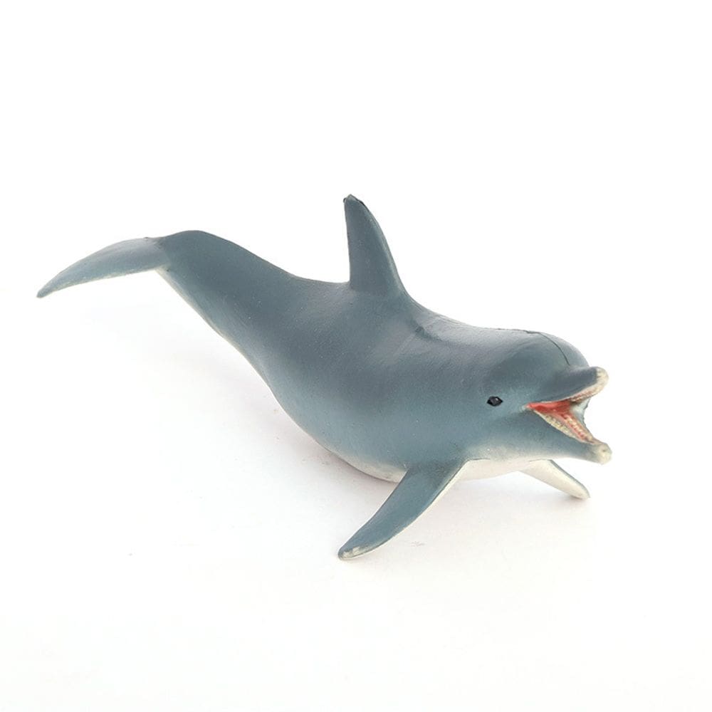 Estatueta de golfinho realista em PVC, modelo de animal oceânico para crianças a partir de 3 anos