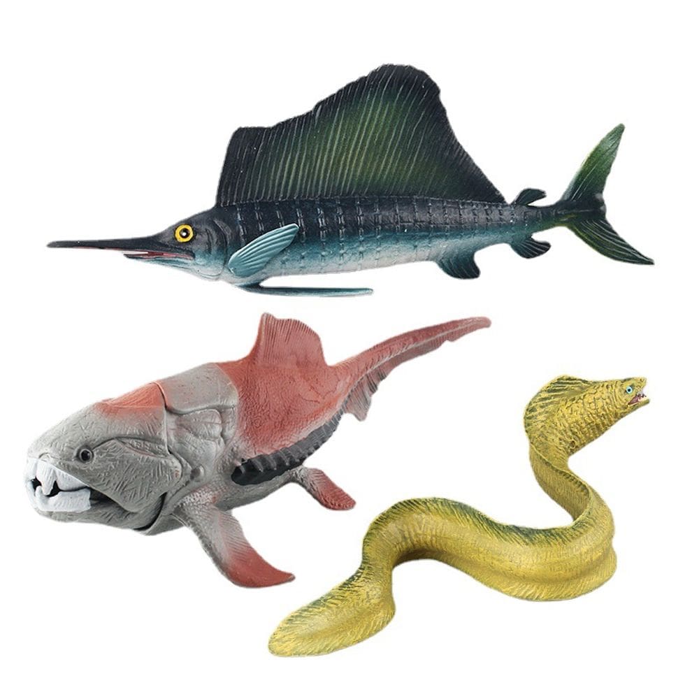 Conjunto de brinquedos com figuras realistas de animais marinhos em PVC Marine Life Kids