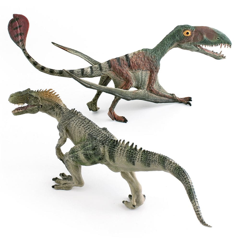 Conjunto de figuras de dinossauros Jurassic Pteranodon Dimorphodon PVC