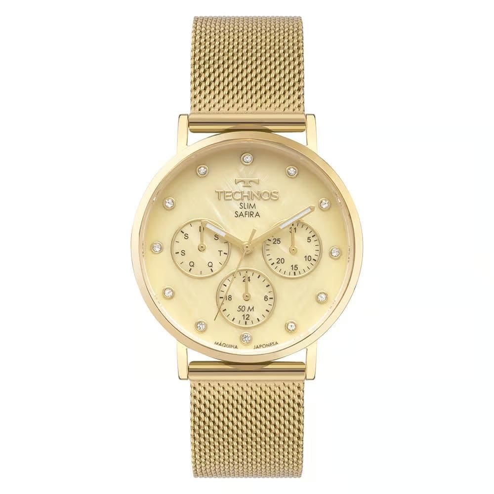 Relógio Technos Feminino Slim 6P29AMA/1D - Safira