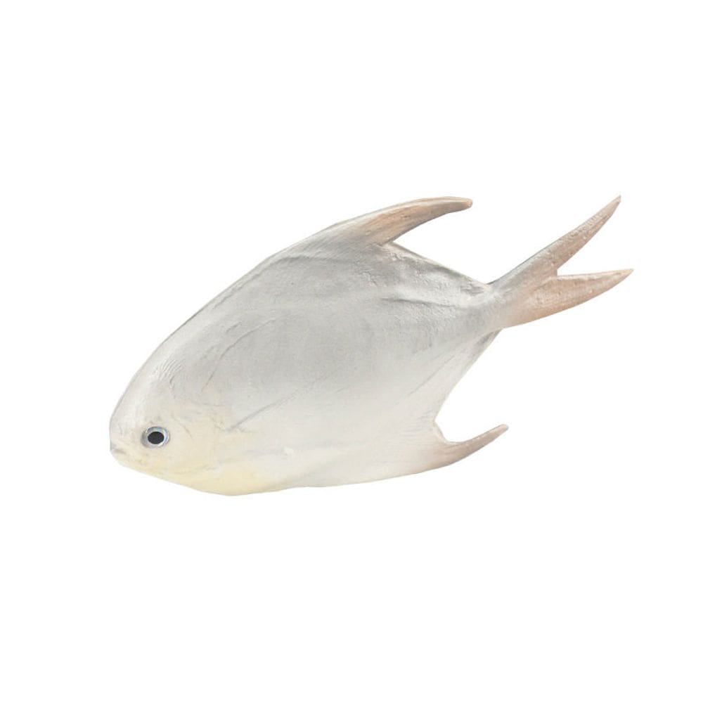 Estatueta de peixe modelo realista de Pomfret para aquário de 31 cm