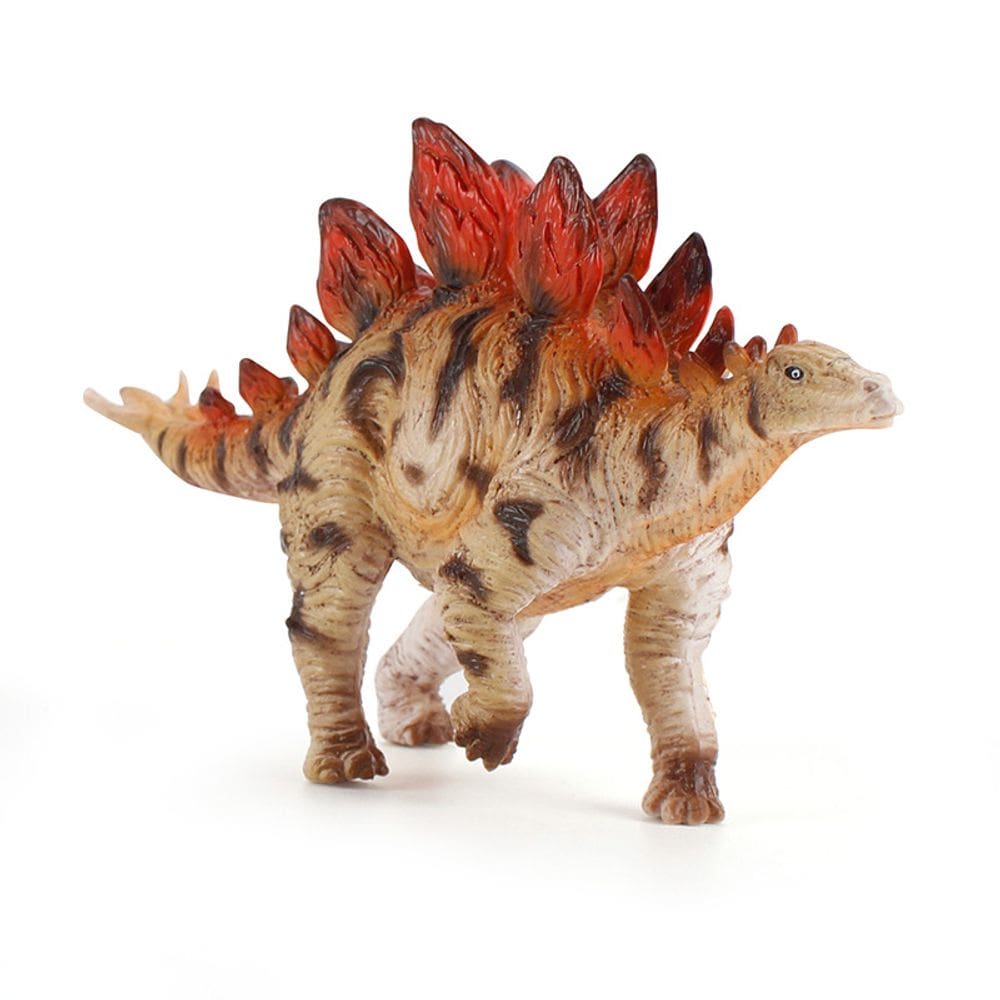 Estatueta de dinossauro, brinquedo realista de PVC de estegossauro para crianças