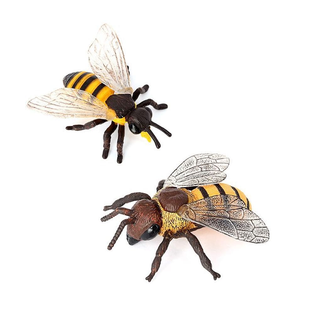 Conjunto de estatuetas de abelhas realistas em miniatura Honeybee Hornet PVC