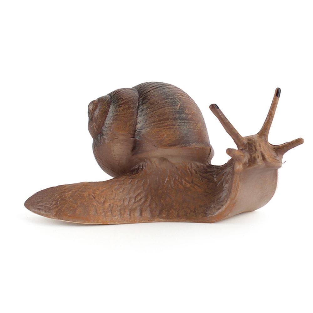 Estatueta de caracol realista, decoração de jardim em PVC, 9 cm