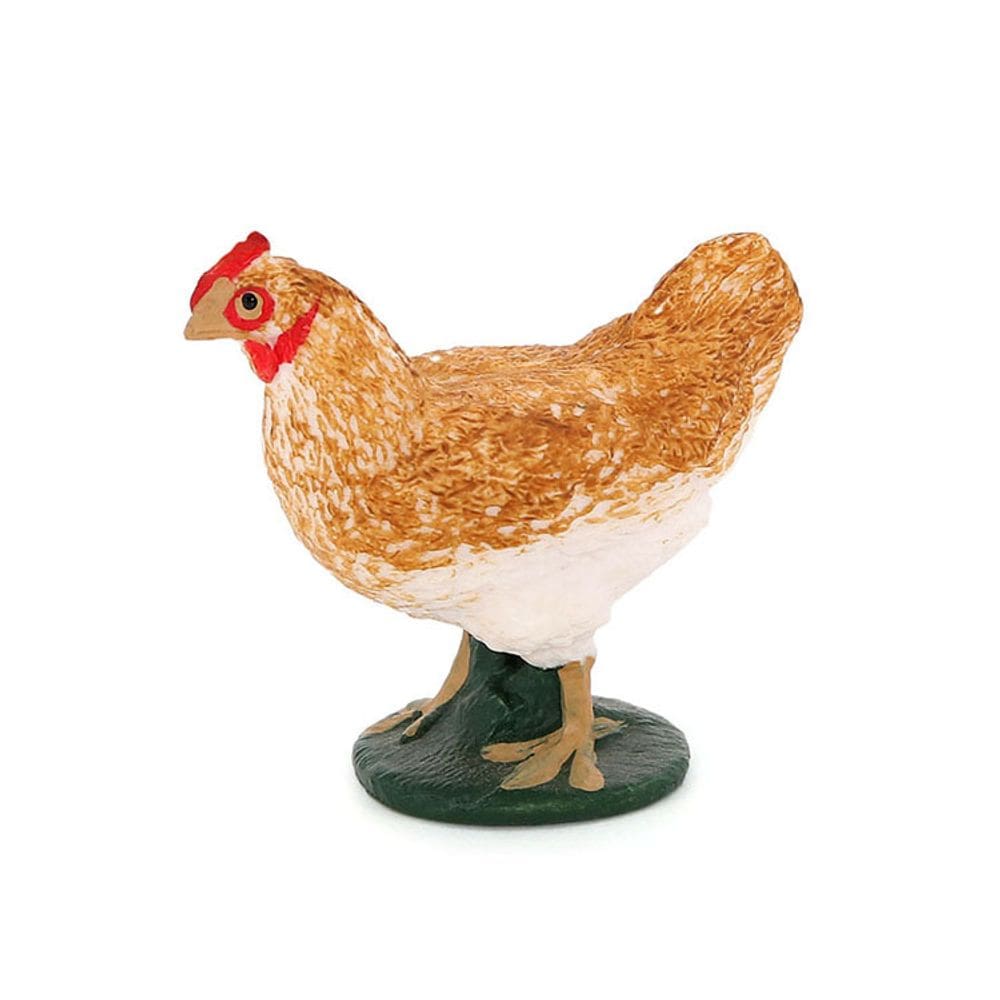 Estatueta realista de galinha em PVC, modelo de animal de fazenda para crianças