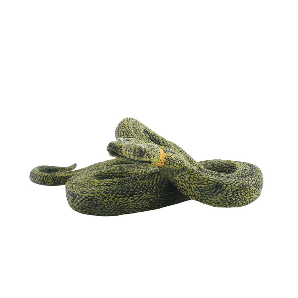 Brinquedo de boneco Realistic Green Python Snake para crianças de 3 anos ou mais