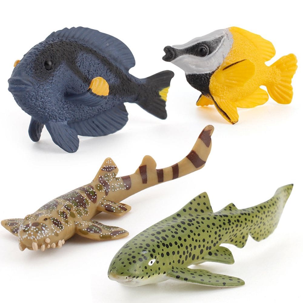 Conjunto de brinquedos com figuras realistas de animais marinhos em PVC Marine Life Kids