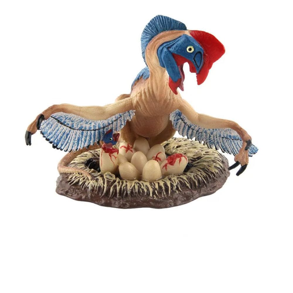 Estatueta de dinossauro Oviraptor realista com ovos de PVC de 14 cm para crianças