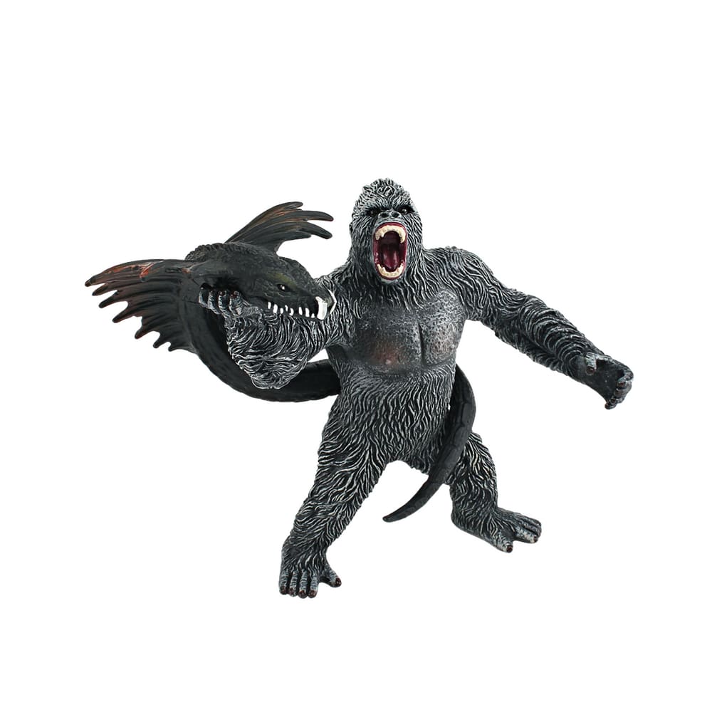 Conjunto de estatuetas Gorilla and Snake Monster PVC Realistic Animal